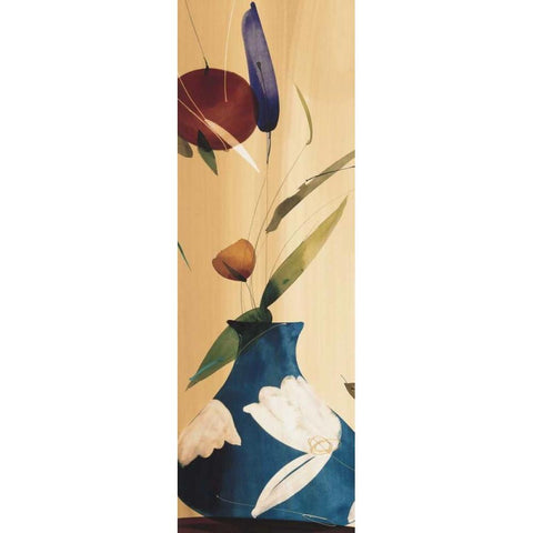 Splendid Bouquet I Black Modern Wood Framed Art Print with Double Matting by Abellan, Lola