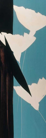 Spring at Last II White Modern Wood Framed Art Print with Double Matting by Abellan, Lola