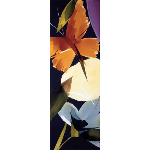 When the Wind Blows II White Modern Wood Framed Art Print by Abellan, Lola