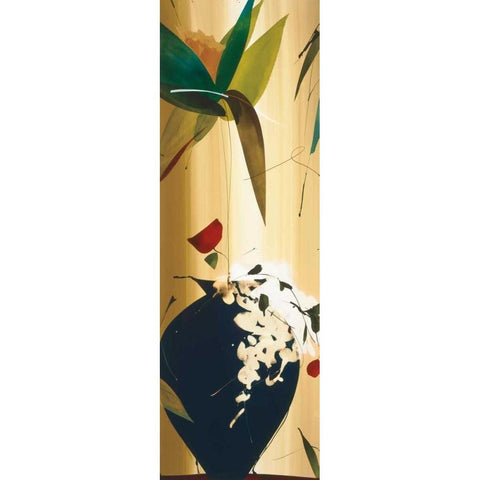 Exotico Oooh I White Modern Wood Framed Art Print by Abellan, Lola