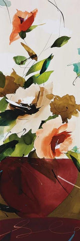 Sensitivity White Modern Wood Framed Art Print with Double Matting by Abellan, Lola