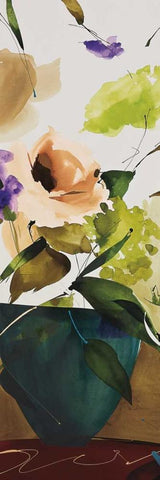 Sentiment White Modern Wood Framed Art Print with Double Matting by Abellan, Lola