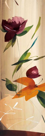 My Favorite Bouquet I White Modern Wood Framed Art Print with Double Matting by Abellan, Lola