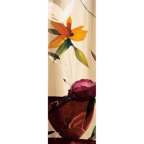 My Favorite Bouquet II Gold Ornate Wood Framed Art Print with Double Matting by Abellan, Lola