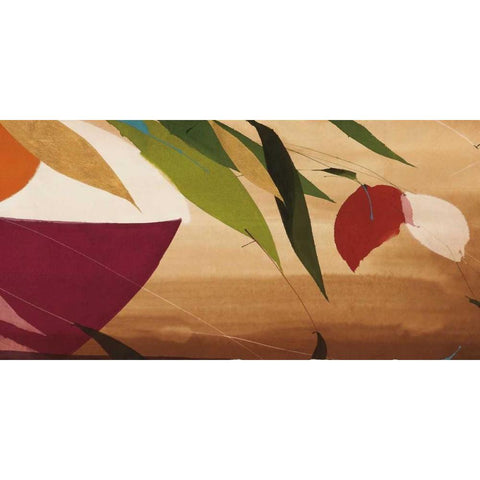 Flores Frescas I  Black Modern Wood Framed Art Print with Double Matting by Abellan, Lola