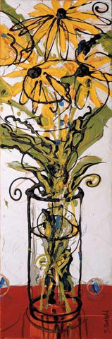 Unstill Life #45 White Modern Wood Framed Art Print with Double Matting by Averell, Sue