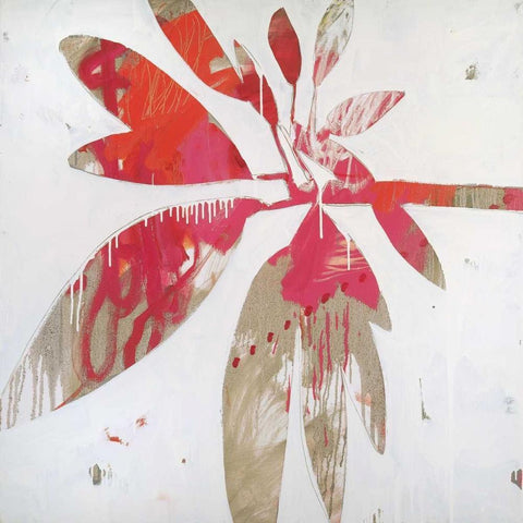 Tropical Landscape I White Modern Wood Framed Art Print by Bredvik, Brenda K.