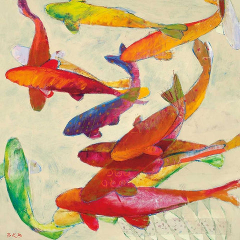 Tangled  Black Ornate Wood Framed Art Print with Double Matting by Bredvik, Brenda K.