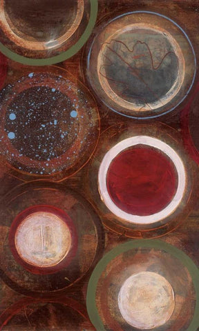 Natures Spheres II Black Ornate Wood Framed Art Print with Double Matting by Bernsen, Leslie
