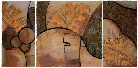 Tropical Journey I White Modern Wood Framed Art Print with Double Matting by Bernsen, Leslie