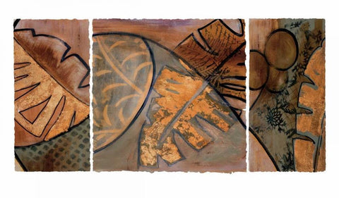 Tropical Journey II Black Ornate Wood Framed Art Print with Double Matting by Bernsen, Leslie