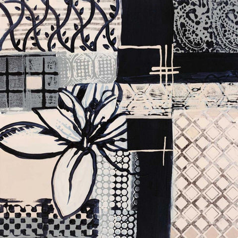 Natures Patterns I Black Modern Wood Framed Art Print by Bernsen, Leslie