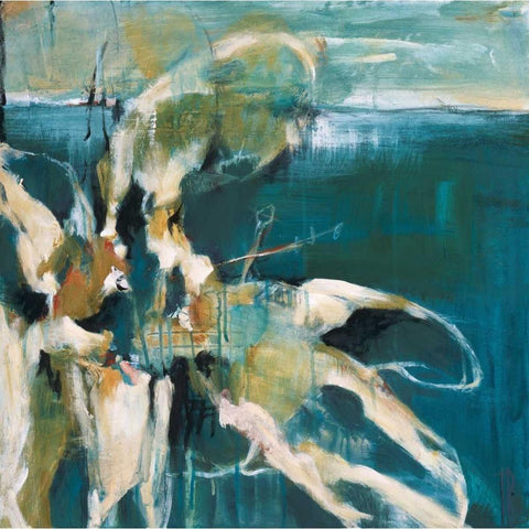 Life from the Sea II Black Modern Wood Framed Art Print by Burris , Terri