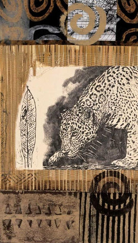 Safari II Black Ornate Wood Framed Art Print with Double Matting by Bernsen/Tunick