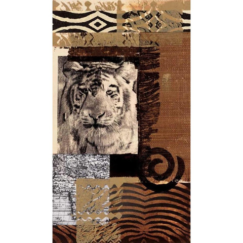 Safari IV Black Modern Wood Framed Art Print by Bernsen/Tunick