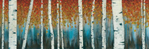 Birch Haven White Modern Wood Framed Art Print with Double Matting by Blake, W.