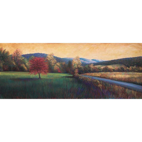 Near Salem Gold Ornate Wood Framed Art Print with Double Matting by Crowder, Beth