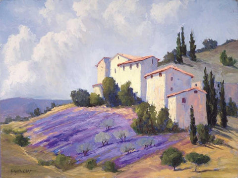 Basking in the Sunlight Black Ornate Wood Framed Art Print with Double Matting by Curt, Brigitte