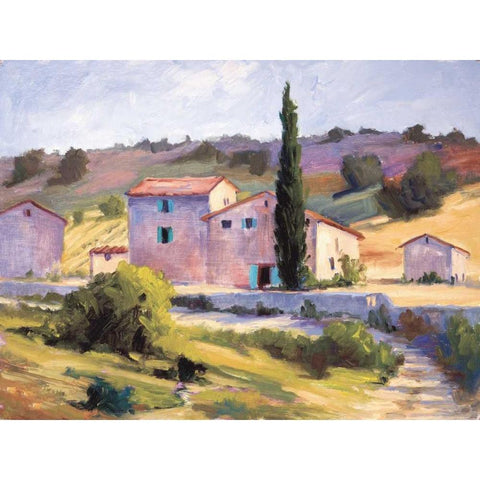 At the End of the Path Black Modern Wood Framed Art Print with Double Matting by Curt, Brigitte