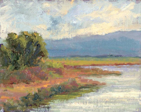 Jewels of the Wetlands Series One White Modern Wood Framed Art Print with Double Matting by Curt, Brigitte