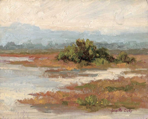 Jewels of the Wetlands Series One White Modern Wood Framed Art Print with Double Matting by Curt, Brigitte