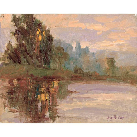 Jewels of the Wetlands Series One Gold Ornate Wood Framed Art Print with Double Matting by Curt, Brigitte