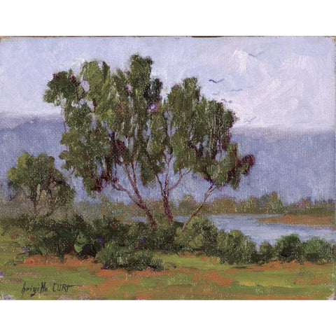 Rivages Series I Black Modern Wood Framed Art Print by Curt, Brigitte