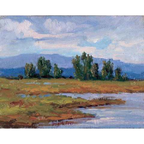 Rivages Series I Gold Ornate Wood Framed Art Print with Double Matting by Curt, Brigitte