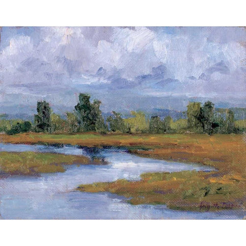 Rivages Series II Black Modern Wood Framed Art Print by Curt, Brigitte