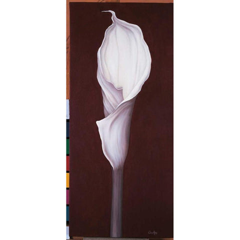 My Small Lily I Black Modern Wood Framed Art Print with Double Matting by Cruellas, Isabel