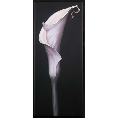 My Small Lily II Black Modern Wood Framed Art Print with Double Matting by Cruellas, Isabel
