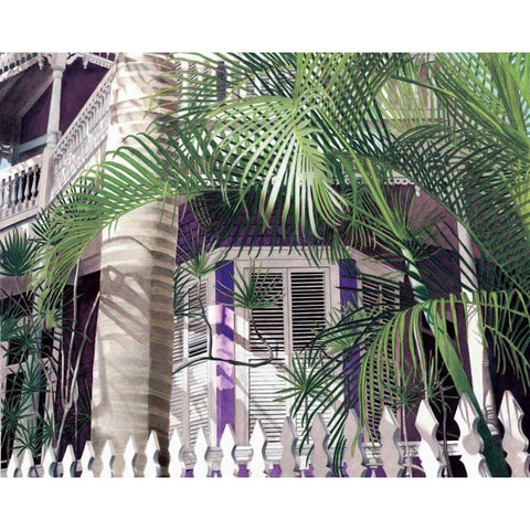 Daydream Black Modern Wood Framed Art Print with Double Matting by Canning, John