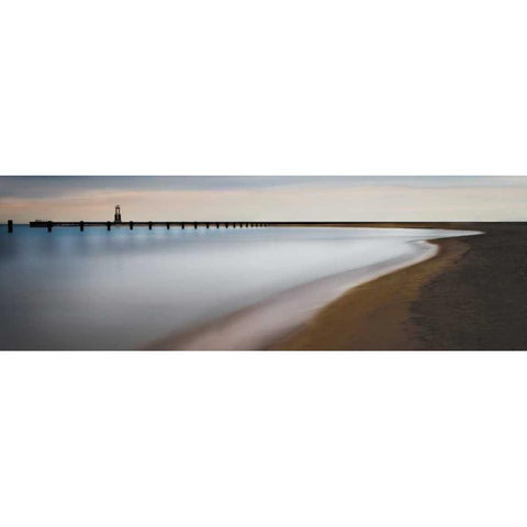 Fading Light Gold Ornate Wood Framed Art Print with Double Matting by Cook, Jamie