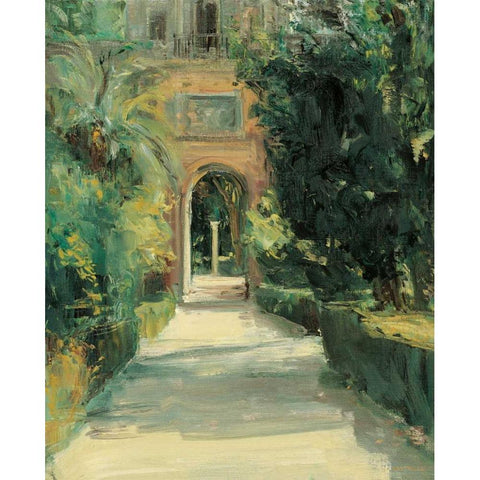 Arco y Columna Black Modern Wood Framed Art Print by Castrillo, Jose Luis