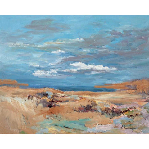 Silence of the Dune Gold Ornate Wood Framed Art Print with Double Matting by Camps, Pere