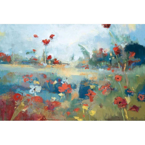 Garden Delight Black Modern Wood Framed Art Print with Double Matting by Desmond, Noah