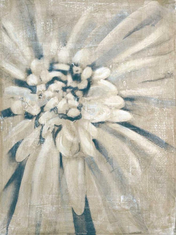 Glam I White Modern Wood Framed Art Print with Double Matting by DAguiar, Stacy
