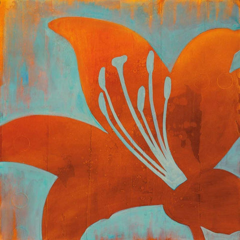 Cosmic Bloom II White Modern Wood Framed Art Print with Double Matting by DAiguar, Stacy