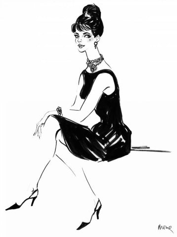 Ivy Black Ornate Wood Framed Art Print with Double Matting by Shafer-Edwards, Mona