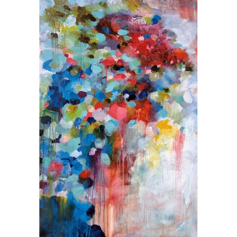 Summer Symphony Black Modern Wood Framed Art Print with Double Matting by Foreman, Brent