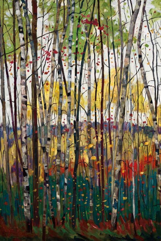 Voile De Montogne White Modern Wood Framed Art Print with Double Matting by Forsythe, Graham