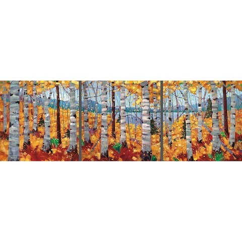 Border View White Modern Wood Framed Art Print by Forsyth, Graham
