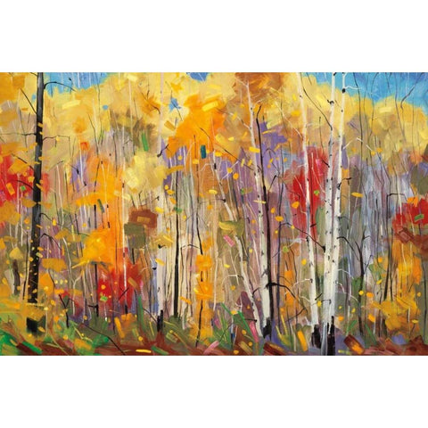 Disco White Modern Wood Framed Art Print by Forsythe, Graham