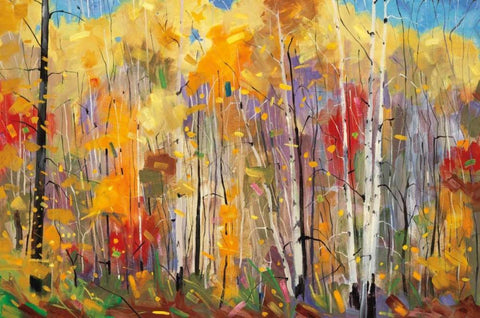 Disco White Modern Wood Framed Art Print with Double Matting by Forsythe, Graham