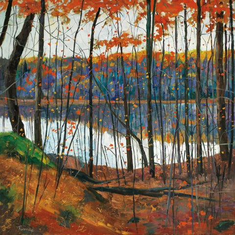 Hidden City Black Ornate Wood Framed Art Print with Double Matting by Forsythe, Graham