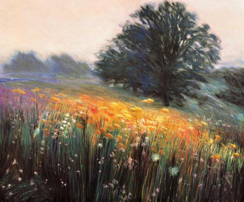 Misty Morning III Black Ornate Wood Framed Art Print with Double Matting by Friedman, Jon R.