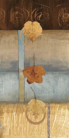 Free Fall I White Modern Wood Framed Art Print with Double Matting by Fields, Laurie