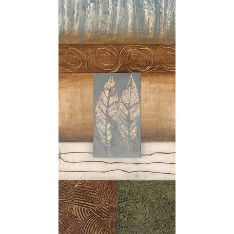 Leaflet II Black Modern Wood Framed Art Print by Fields, Laurie