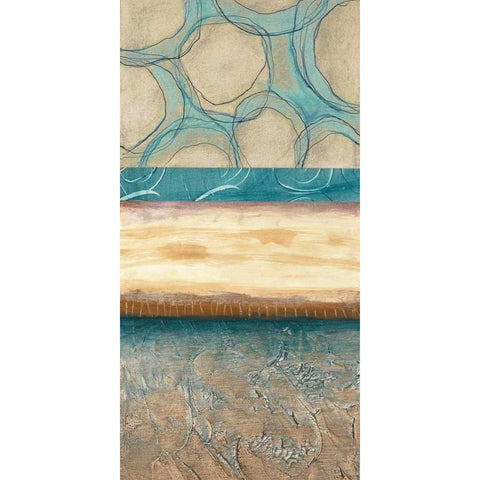 Blowing Bubbles I Black Modern Wood Framed Art Print with Double Matting by Fields, Laurie