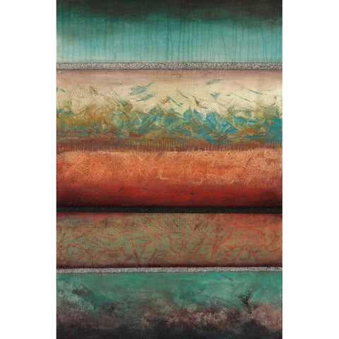 Excitement Black Modern Wood Framed Art Print with Double Matting by Fields, Laurie